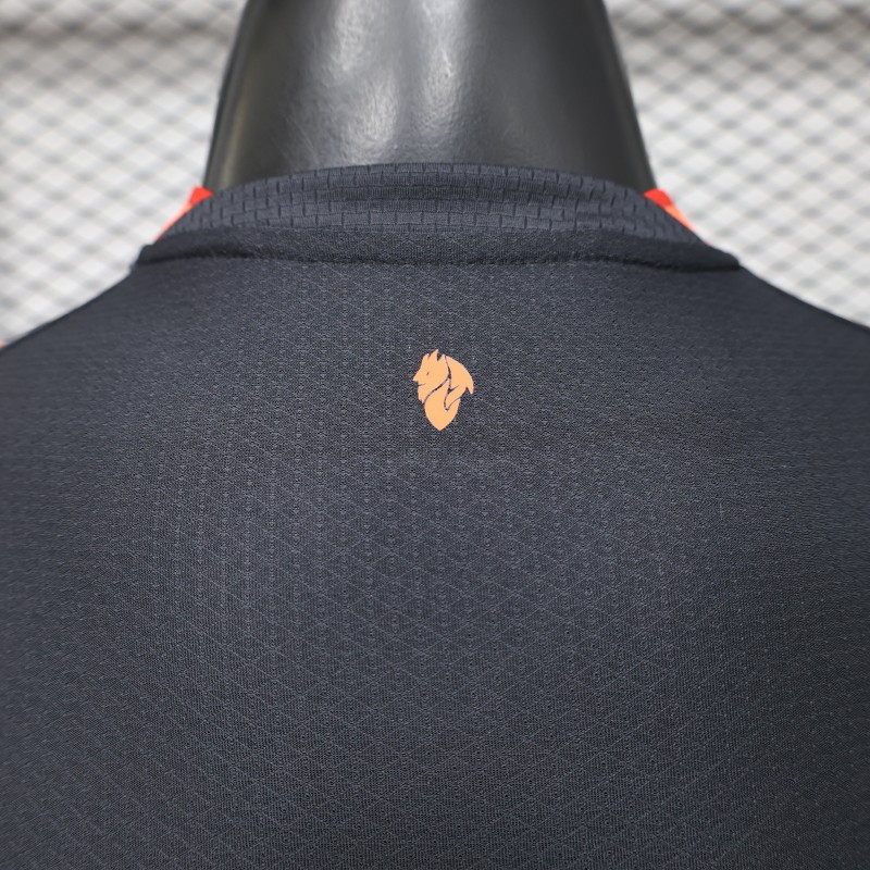 Player Version 26/27 AC Milan Away Navy Blue with Copper Orange Accents Jersey