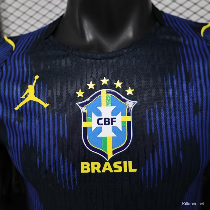 Player Version 2026 Brazil × Jordan Brand Away Navy Blue Jersey