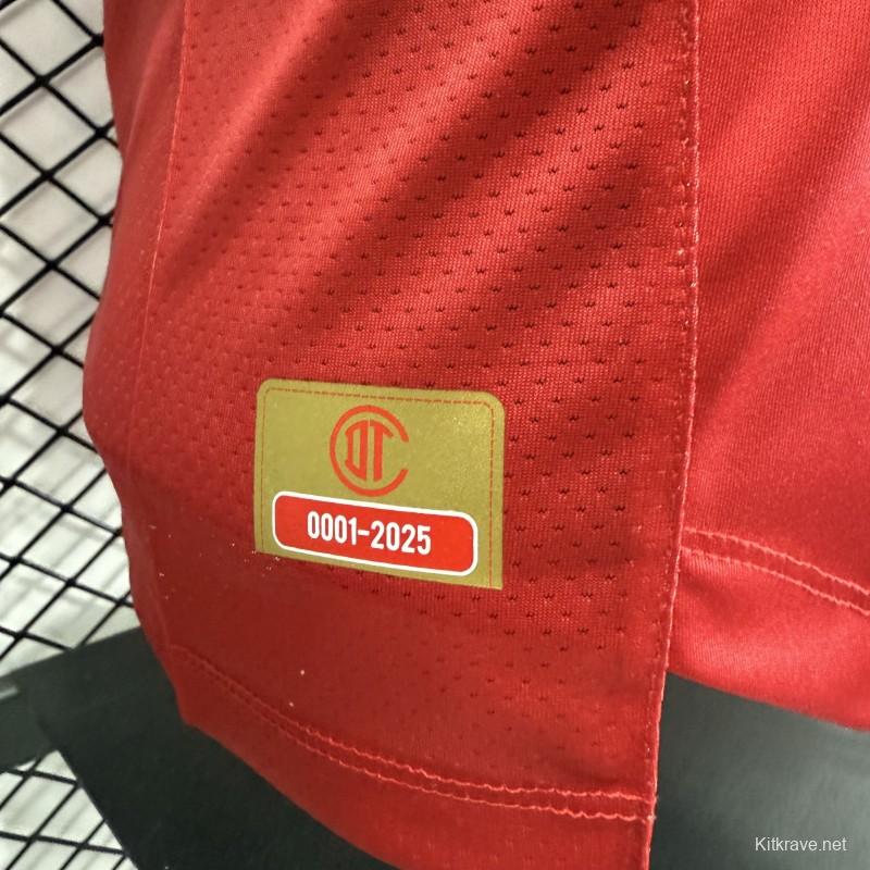 Player Version 26/27 Deportivo Toluca FC New Balance Home Deep Red White Jersey