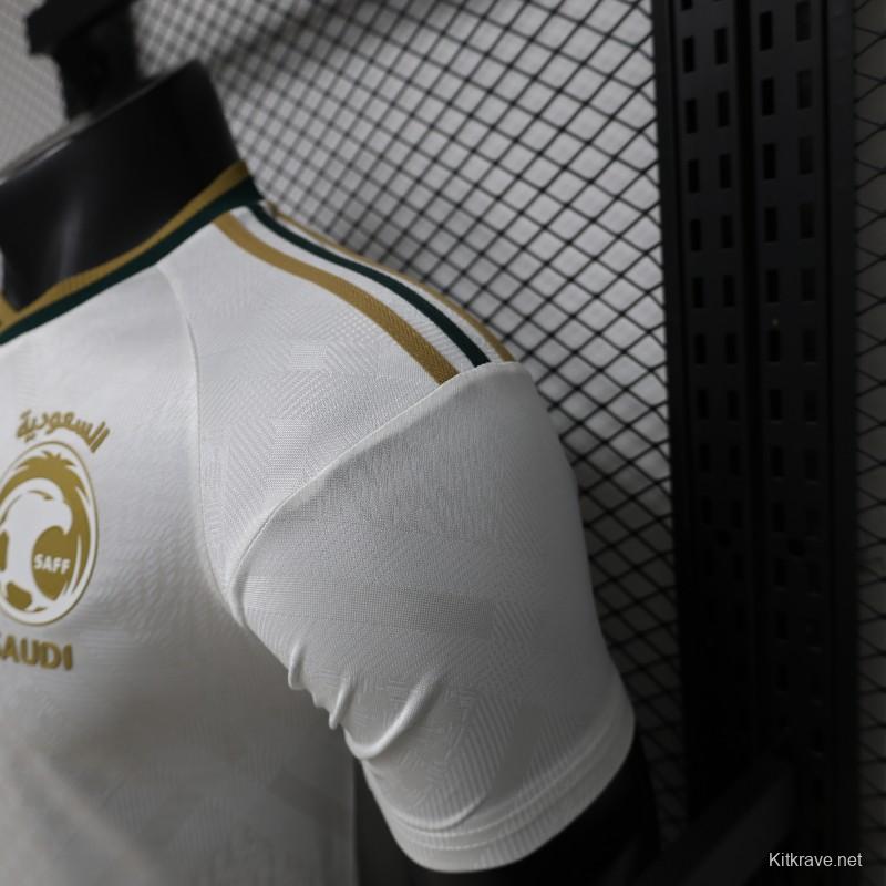 Player Version 26/27 Saudi Arabia  White & Gold Home Jersey