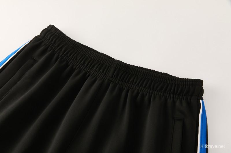 2026/27 Adidas Originals Black & Royal Blue Full Zipper Jacket Tracksuit + Long Pants