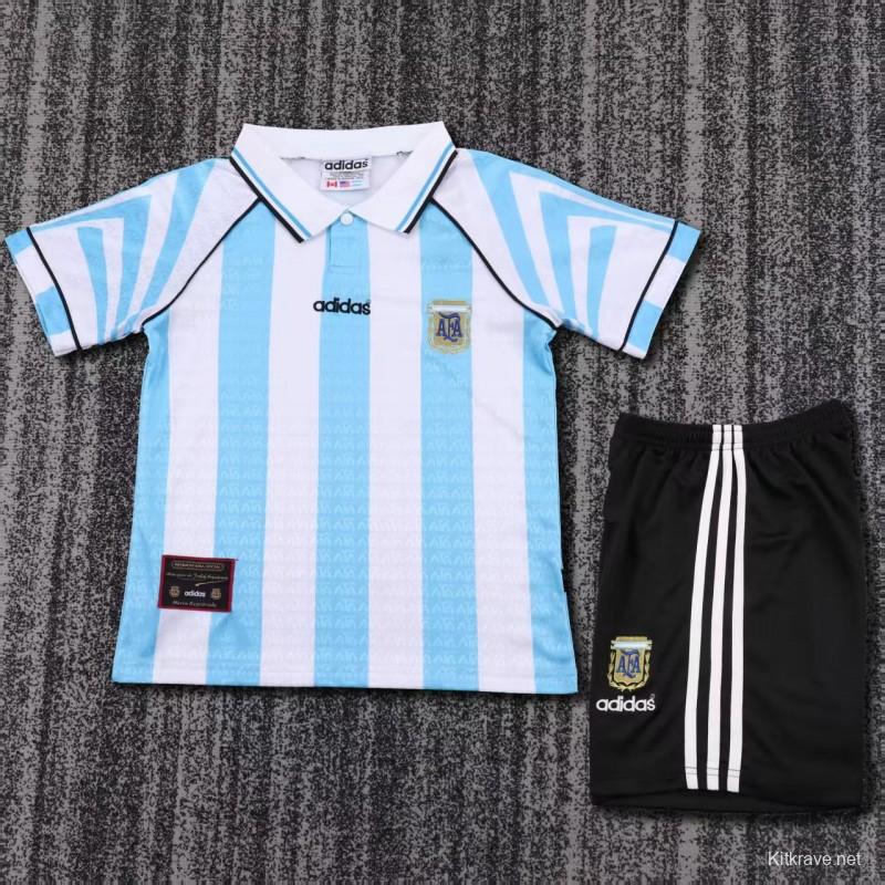 Retro Kids  96/97 Argentina Home Jacquard Jersey