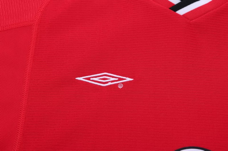 Retro 2000/02 Kids Manchester United Red Home Jersey