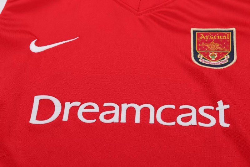 Retro 01/02 Kids Arsenal Red & White Home Jersey