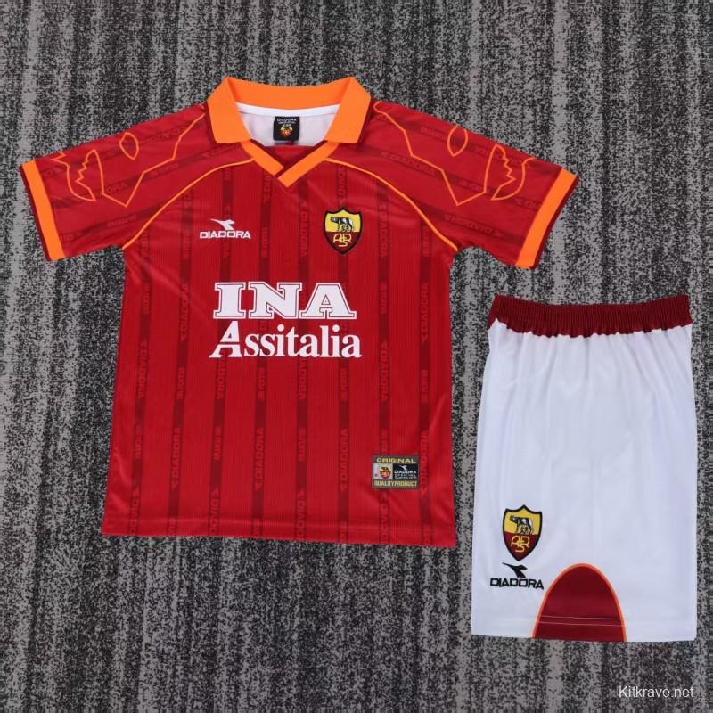 Retro 99/00 Roma Home Jersey