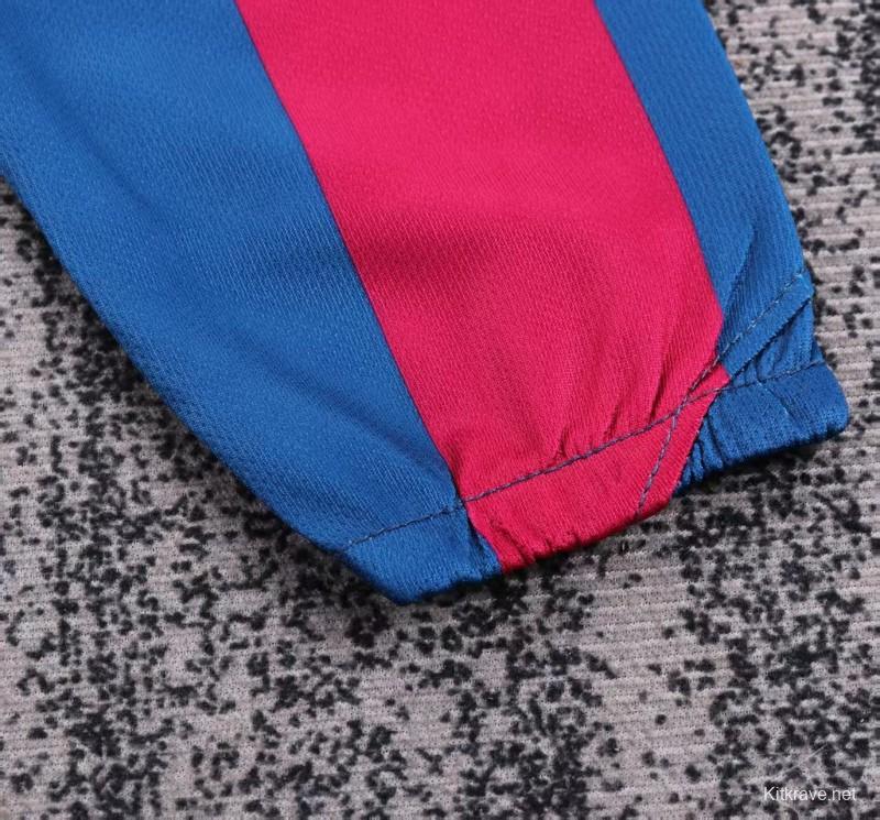 Retro Kids 05/06 Barcelona Home League Version Long Sleeve Jersey