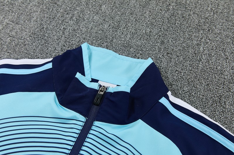 2026 Argentina Navy & Sky Blue Full Zipper Jacket Tracksuit + Long Pants