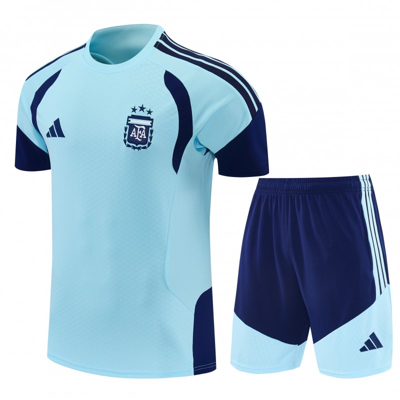 26/27 Argentina Sky Blue Short Sleeve+Soccer Shorts