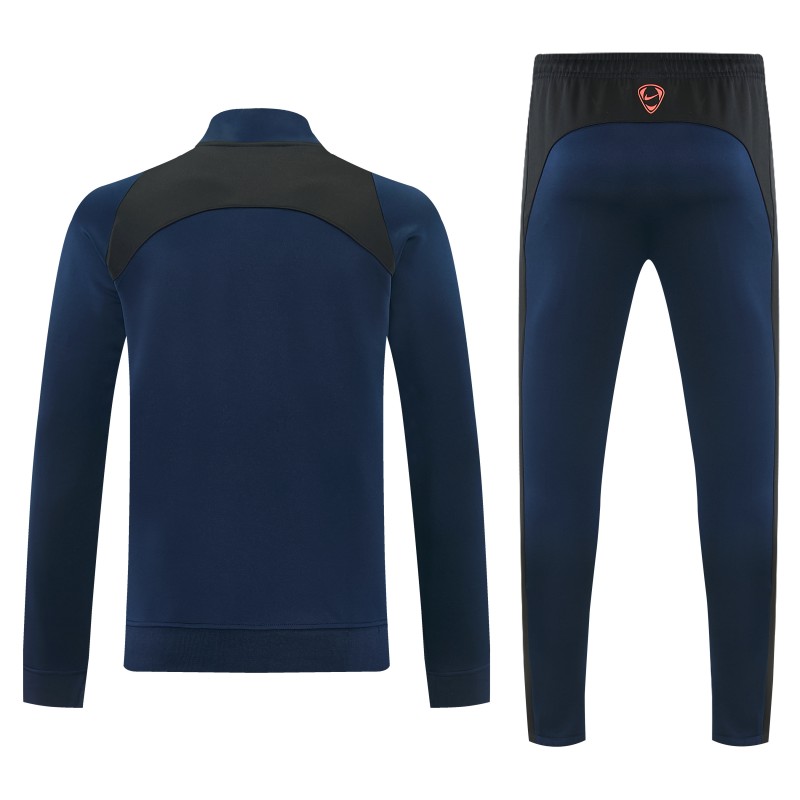 26/27 Inter Milan Navy Blue & Black Full Zipper Jacket Tracksuit + Long Pants
