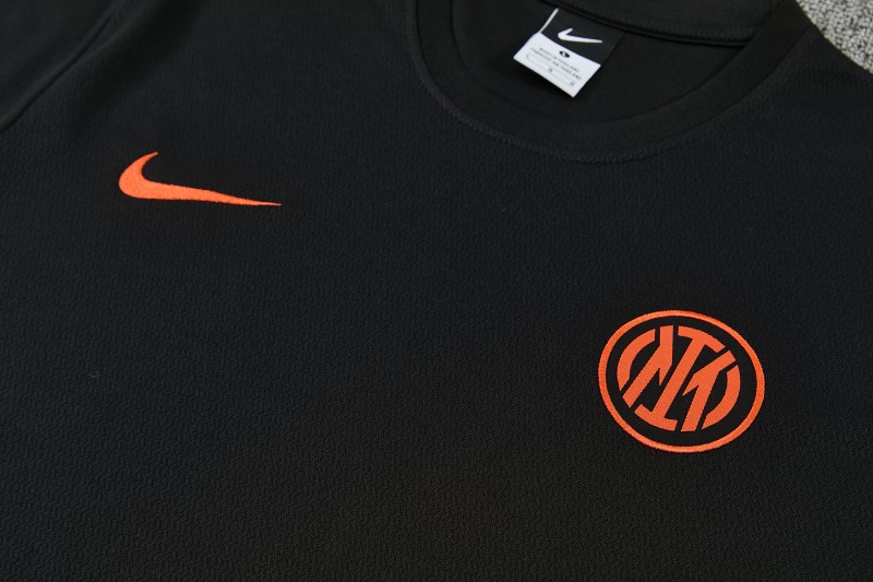 26/27 Inter Milan Black Short  Sleeve Tracksuit + Long Pants