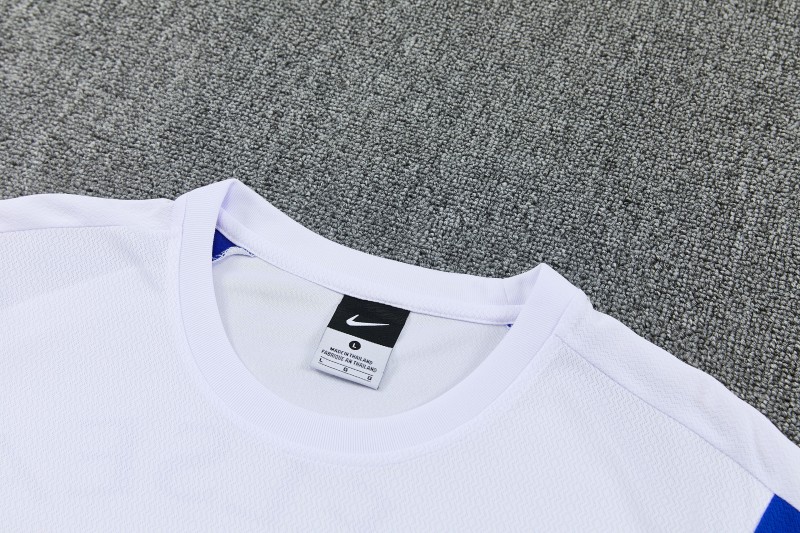 26/27 Chelsea  White&Blue Short Sleeve+Soccer Shorts
