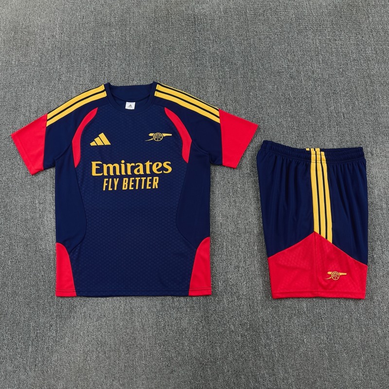 26/27 Arsenal  Navy Blue Short Sleeve+Soccer Shorts