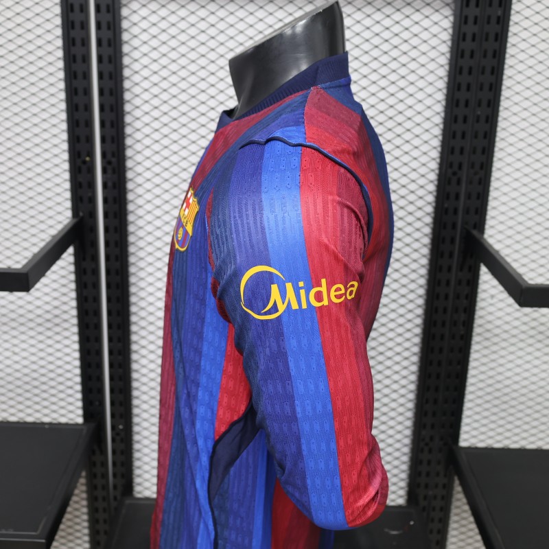 Player Version 26/27 Barcelona Long Sleeve Home Jersey