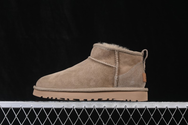 UGG Classic Ultra Mini Boots with Sheepskin Wool Lining and Water-Resistant Finish - 1116109