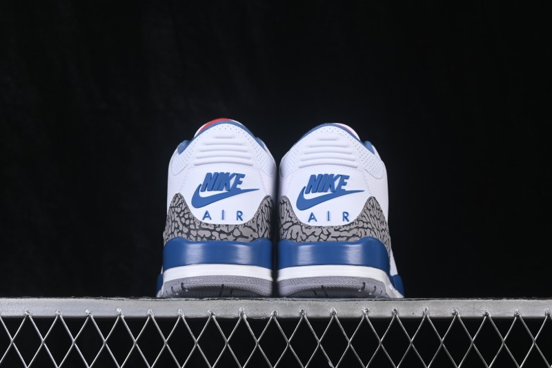 Air Jordan 3 Retro True Blue Basketball Shoes - IF4396-104