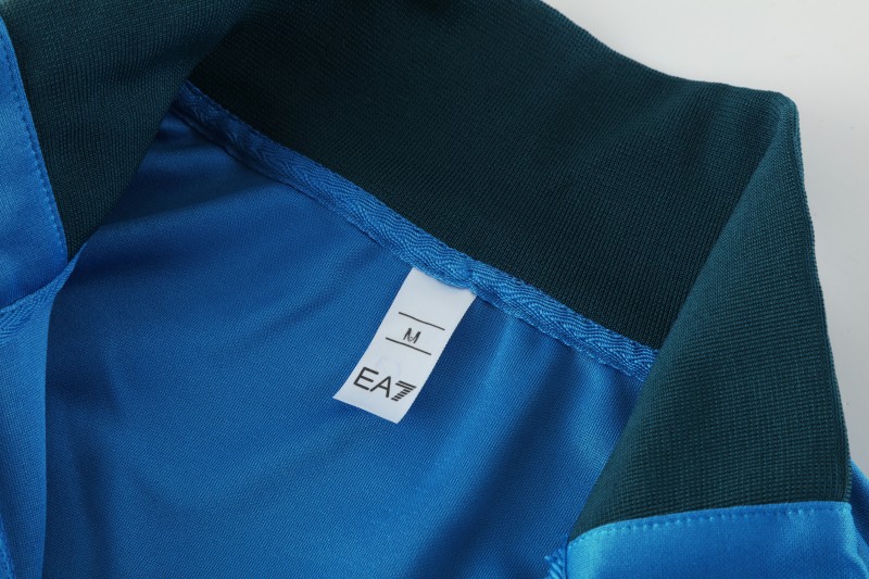 26/27 SSC Napoli Blue Full Zipper Jacket Tracksuit + Long Pants