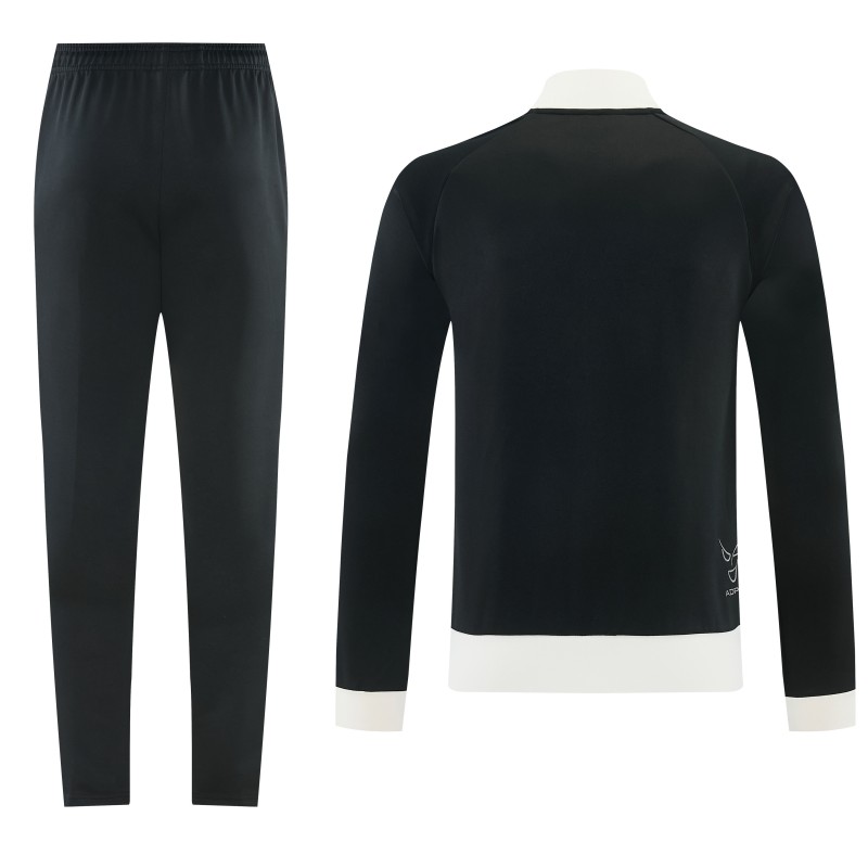26/27 Juventus  Black Full Zipper Jacket Tracksuit + Long Pants