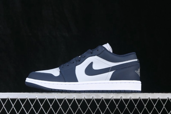 Nike Air Jordan 1 Low AJ1 Grey Blue Low-Top Retro Cultural Basketball Shoes - IV6045-451