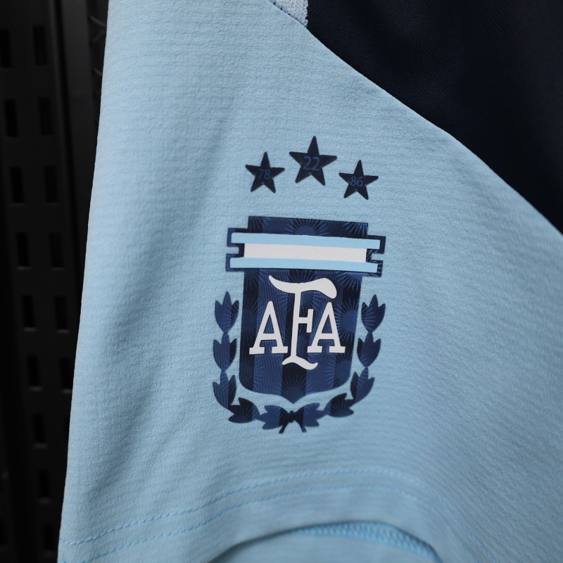 Player Version  2026 Argentina National Team  Training Blue Shorts