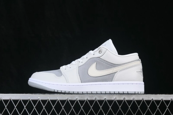 Nike Air Jordan 1 Low AJ1 Light Grey Colorblock Low-Top Retro Culture Basketball Shoes - IO2049-100