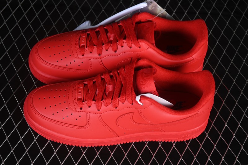 Nike Air Force 1 '07 Low Bright Crimson Casual Sneakers - CW6999-600