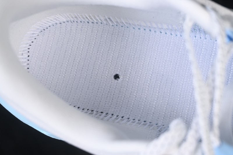 On Cloudmonster 3 Cushioned Running Shoes – White/Light Blue with Silver-Grey Logo
