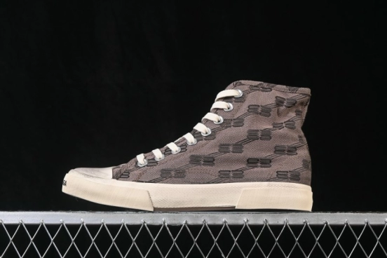 Balenciaga Paris Low Top Distressed Lace-Up Fashion Sneakers - W1RH50216