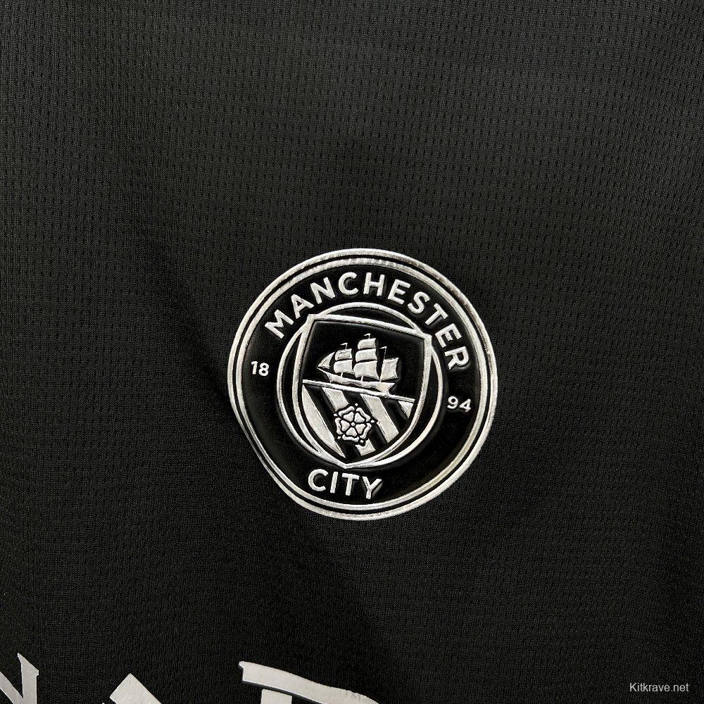 2025/26 Mens Manchester City Away Long Sleeve Jersey