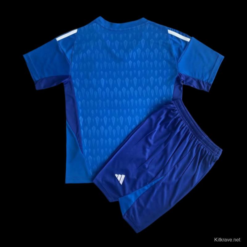 2023 Kids Argentina Blue Goalkeeper Jersey