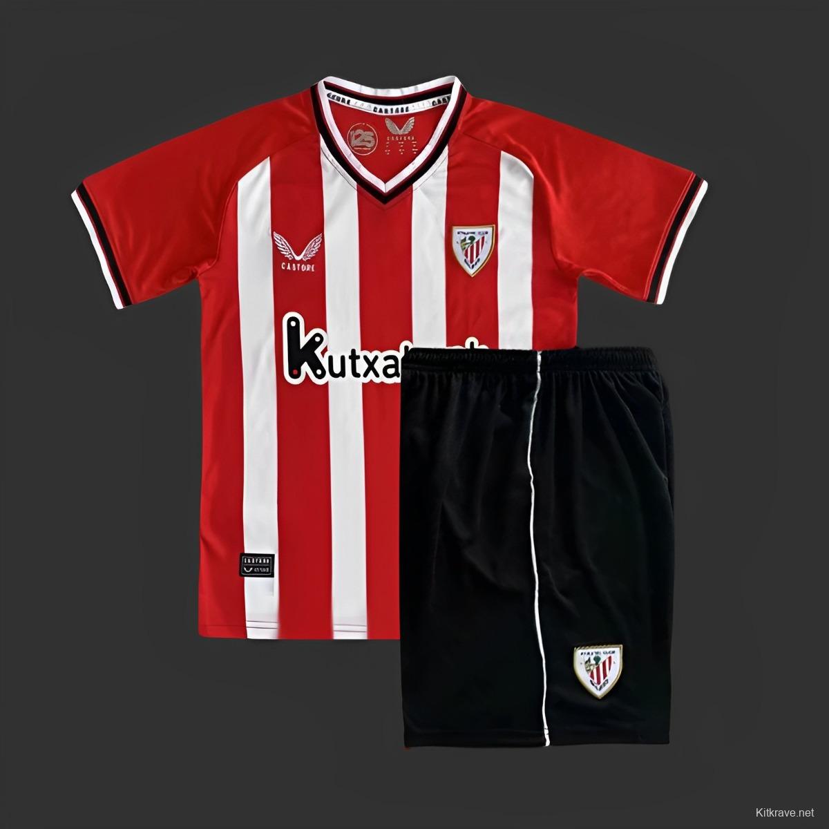 23/24 Kids Athletic Bilbao Home Jersey