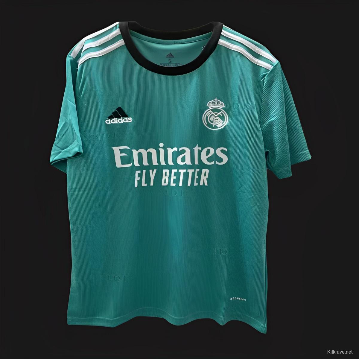 Retro 21/22 Real Madrid Third Green Jersey