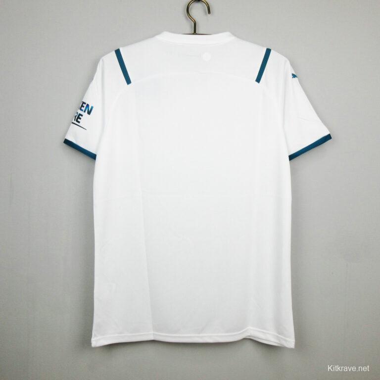 Retro 21/22 Manchester City Away White Jersey