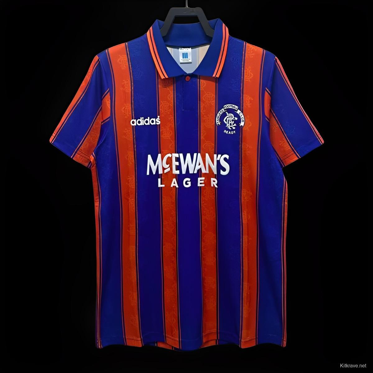 Retro 93-94 Rangers Away Soccer Jersey