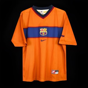 Retro 99/00 Barcelona Third Orange Jersey