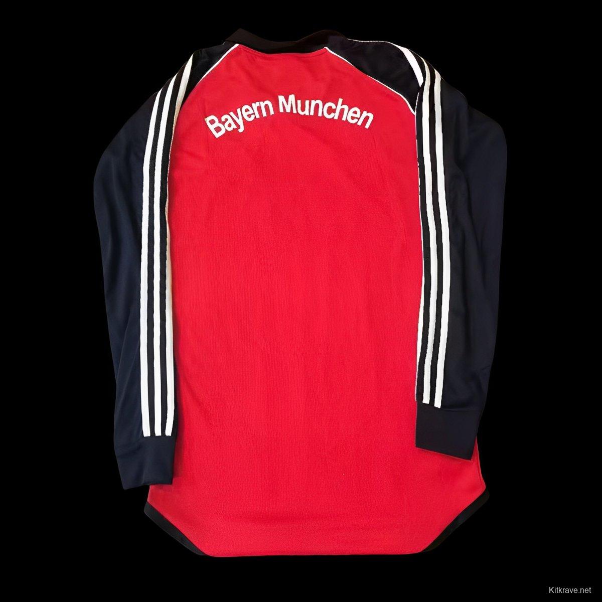 Retro 01/02 Bayern Munich Home Long Sleeve Jersey