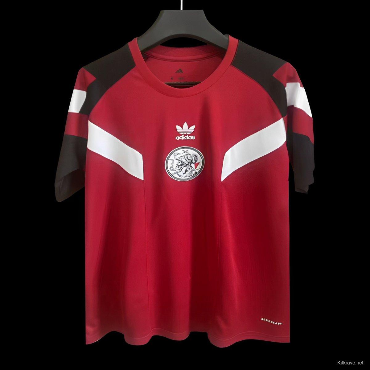 24/25 Ajax Originals Wine T-Shirt Jersey