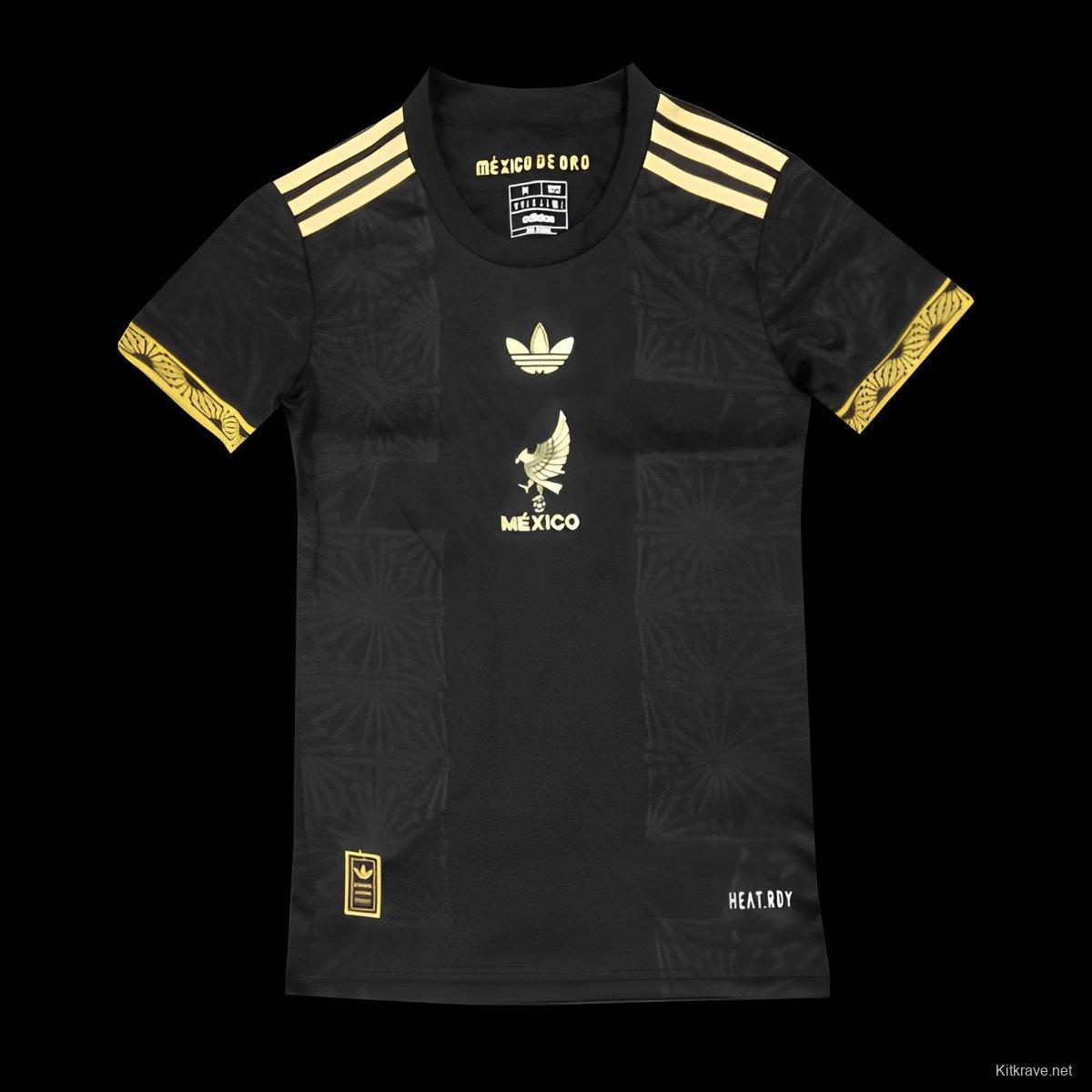 Women 2025 Mexico Gold Cup Black Special Jersey