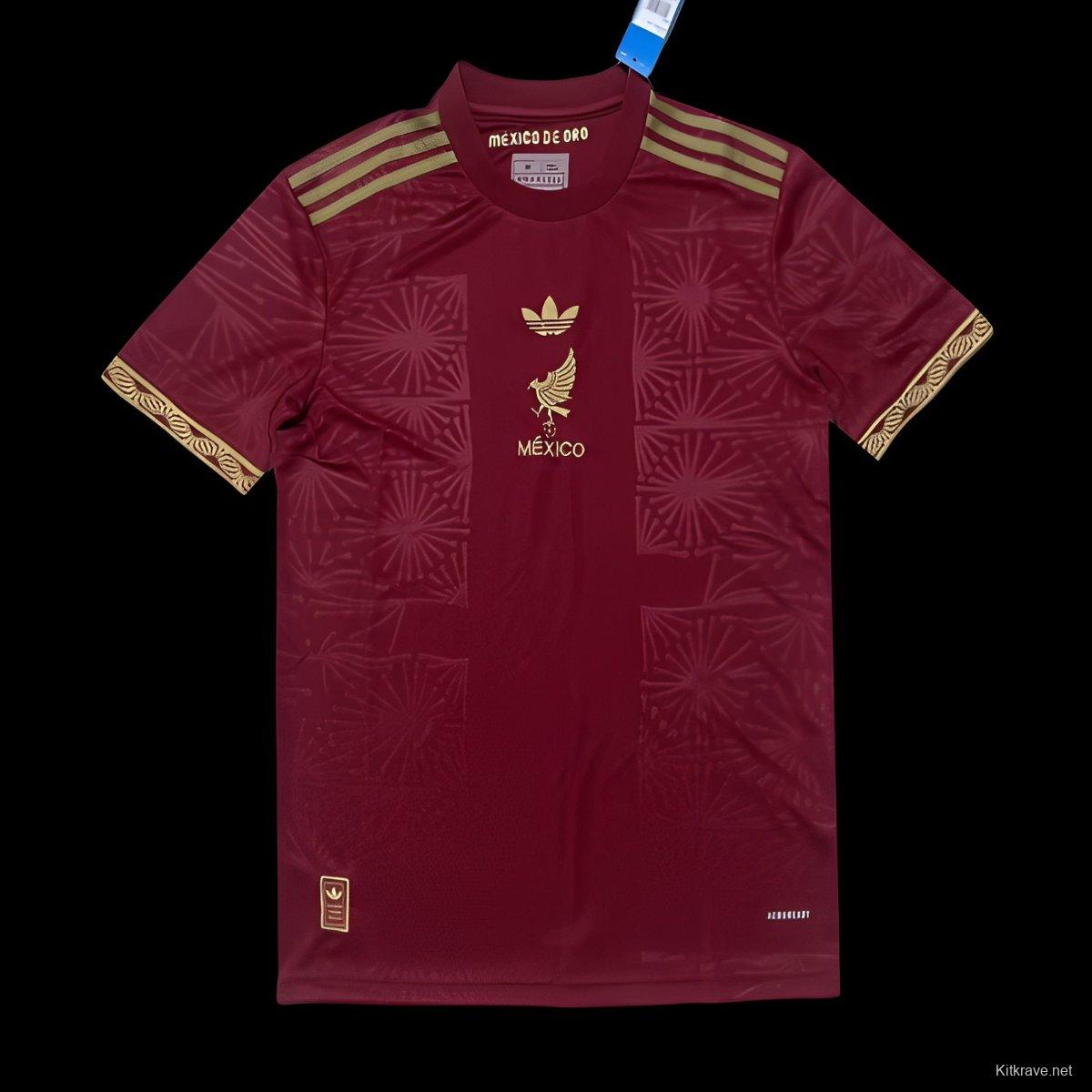 2025 Mexico Gold Cup Wine Jersey