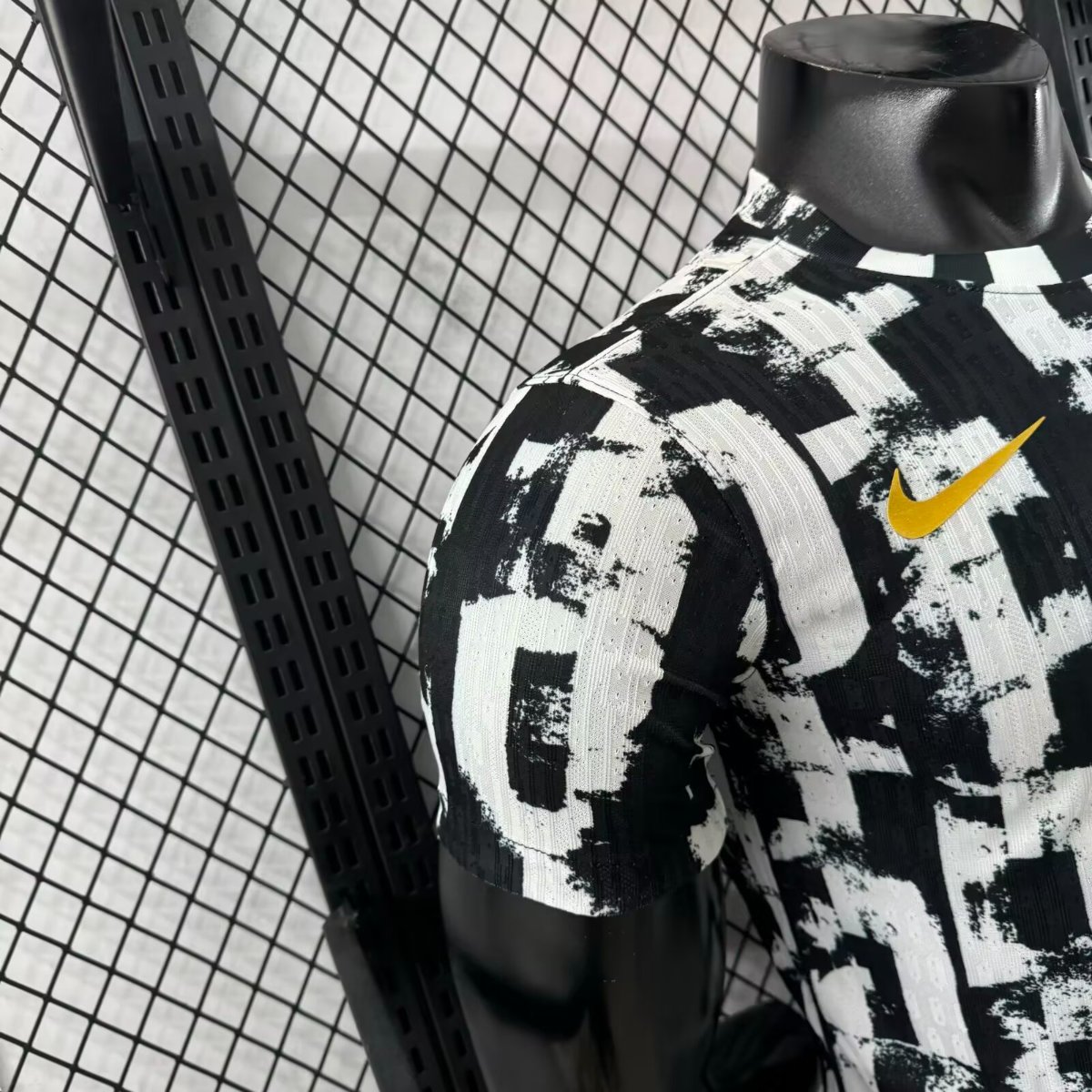 Player Version 25/26 Barcelona White with Abstract Graffiti Pattern Jersey