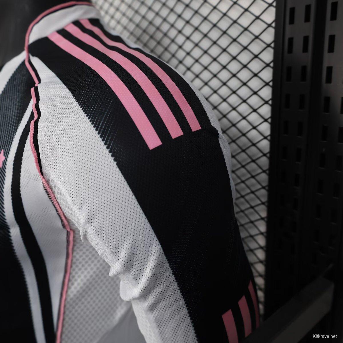 Player Version 25/26 Juventus Home Long Sleeve Jersey