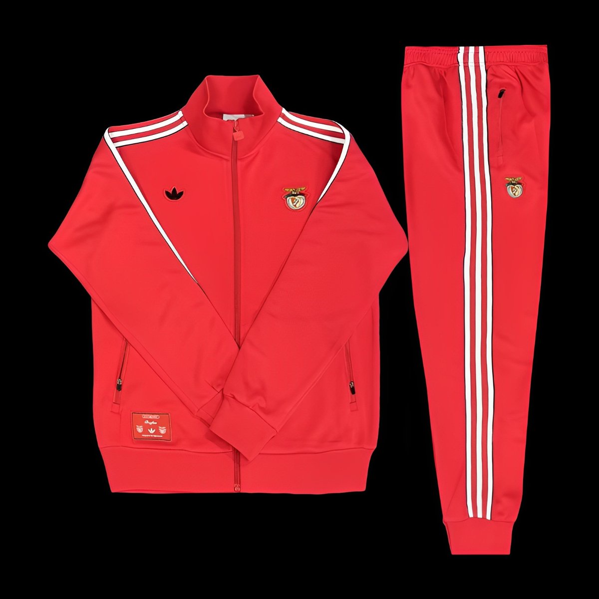 25/26 Benfica Red Full Zipper Tracksuit + Long Pants