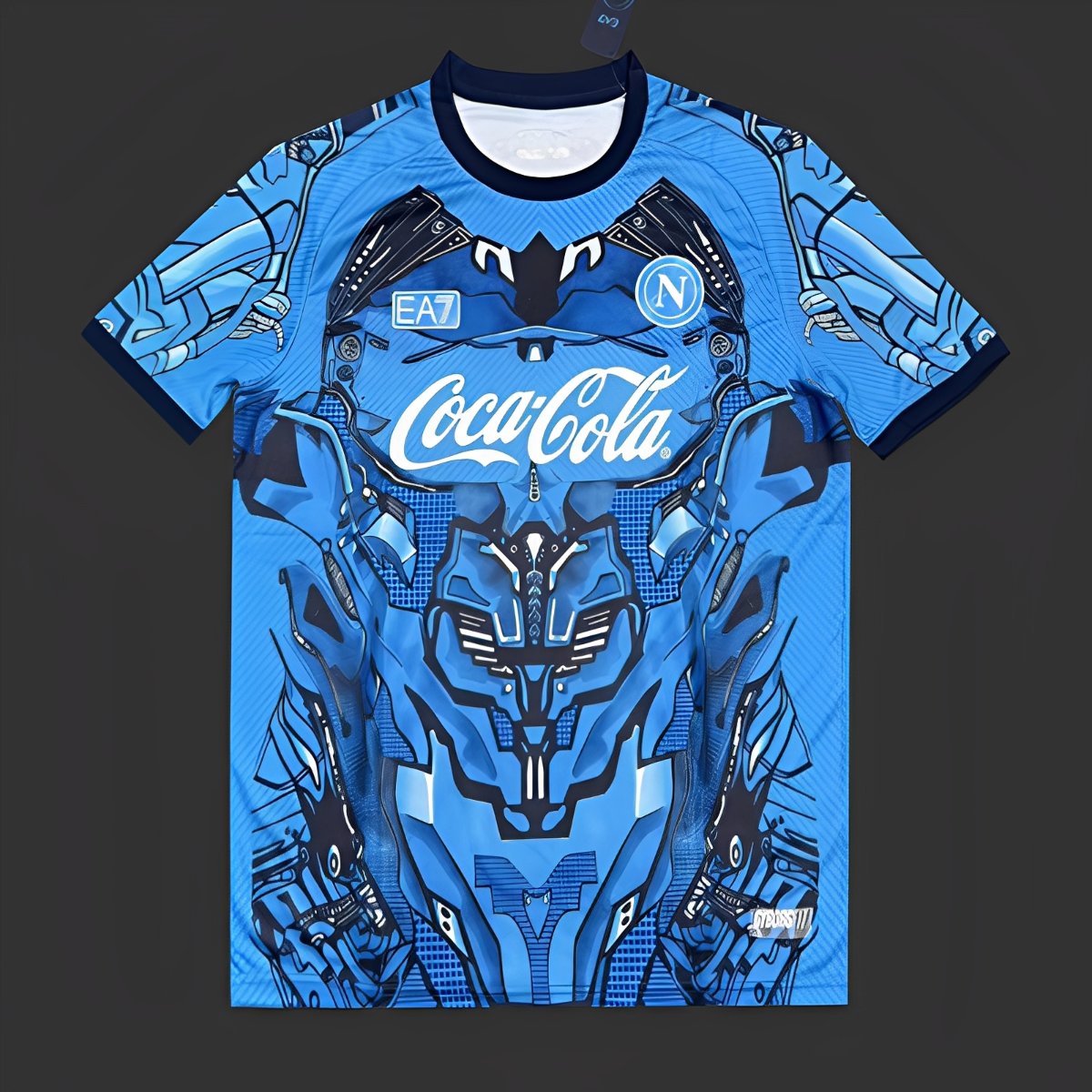 25/26 Napoli EA7 Blue with Robotic Armor Pattern Jersey