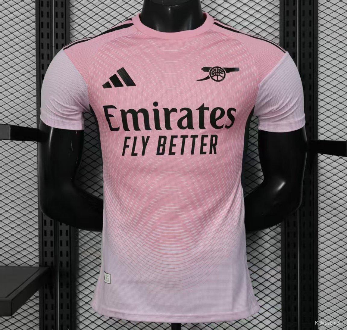 Player Version 25/26 Arsenal Pink Pre-Match Jersey