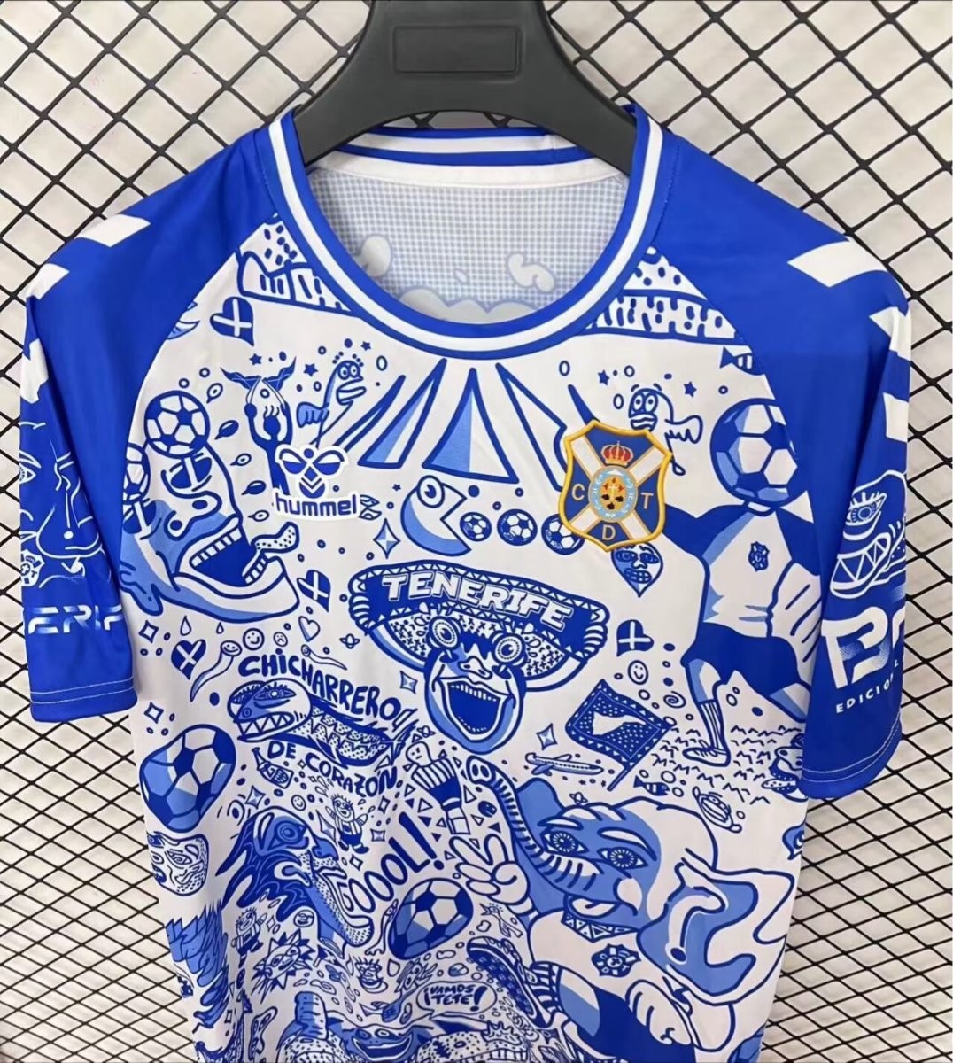 25/26 CD Tenerife Blue with Graffiti Art Jersey