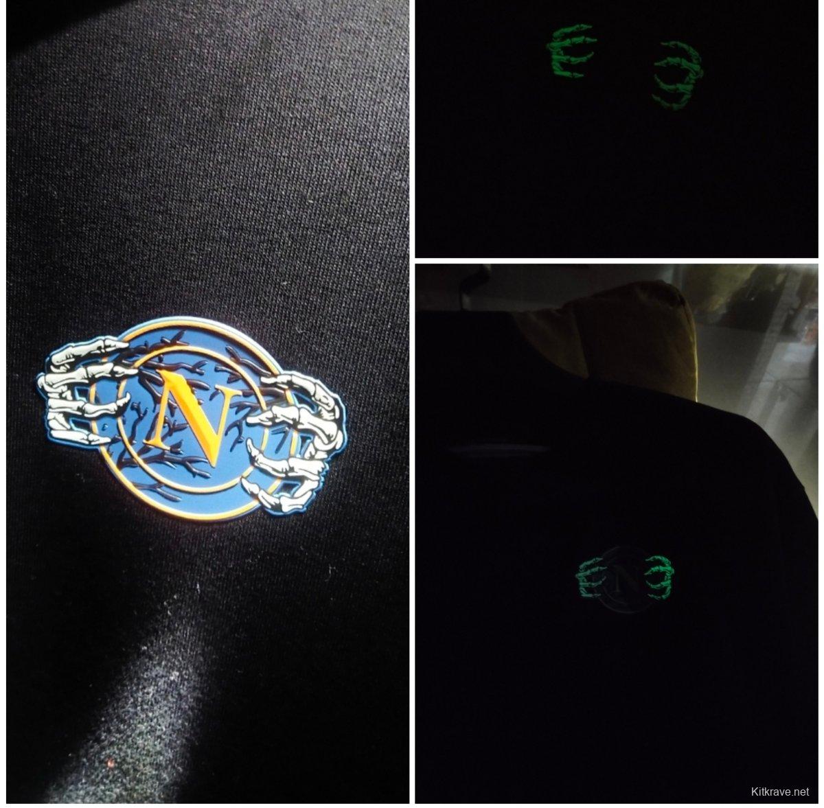 25/26 Napoli Black Halloween Hoodie Glow In Dark