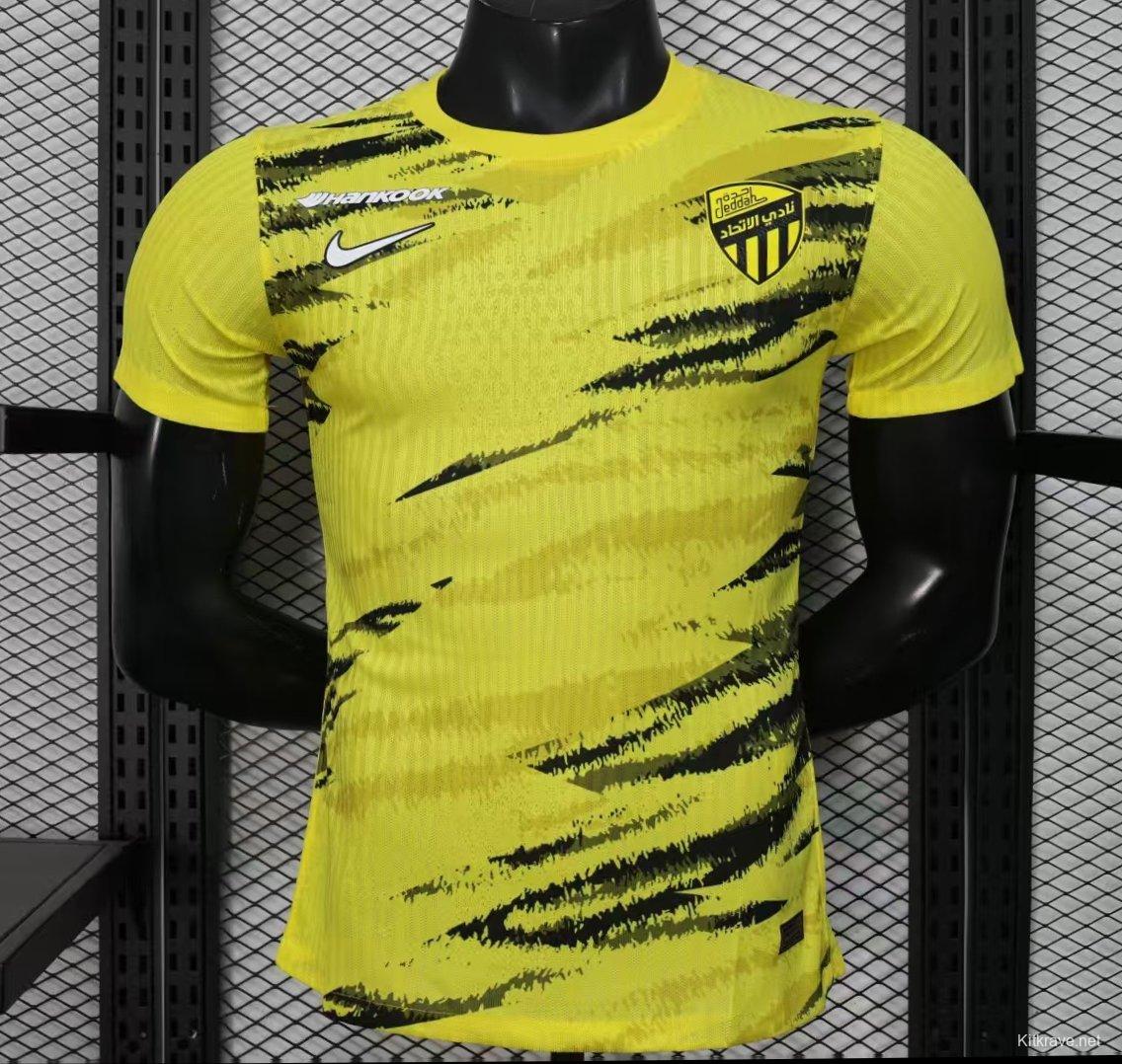 Player Version 25/26 Al-Ahli Saudi  Yellow Pre-Match Jersey