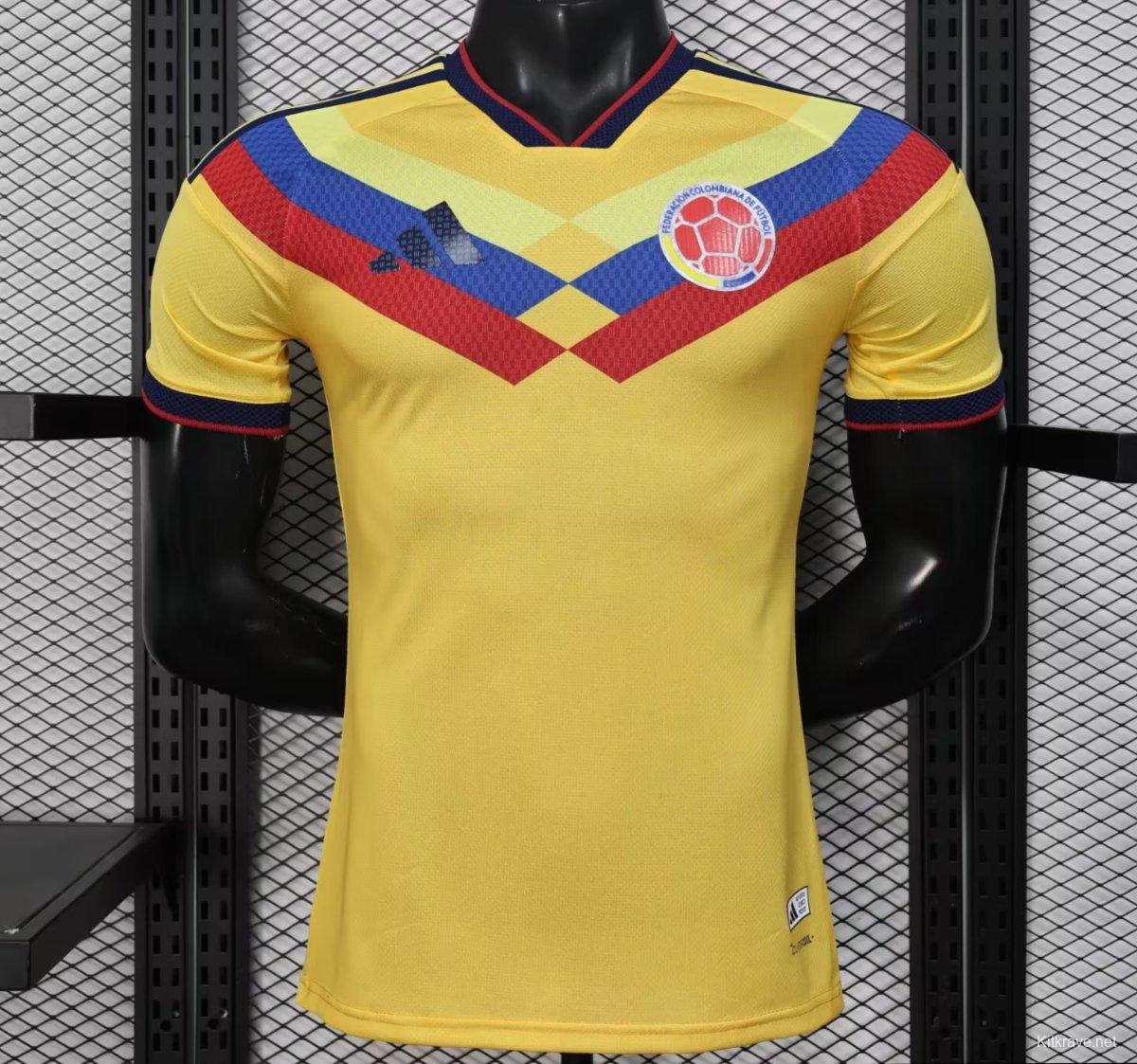 Player Version 2026 Colombia Yellow Pre-Match Jersey