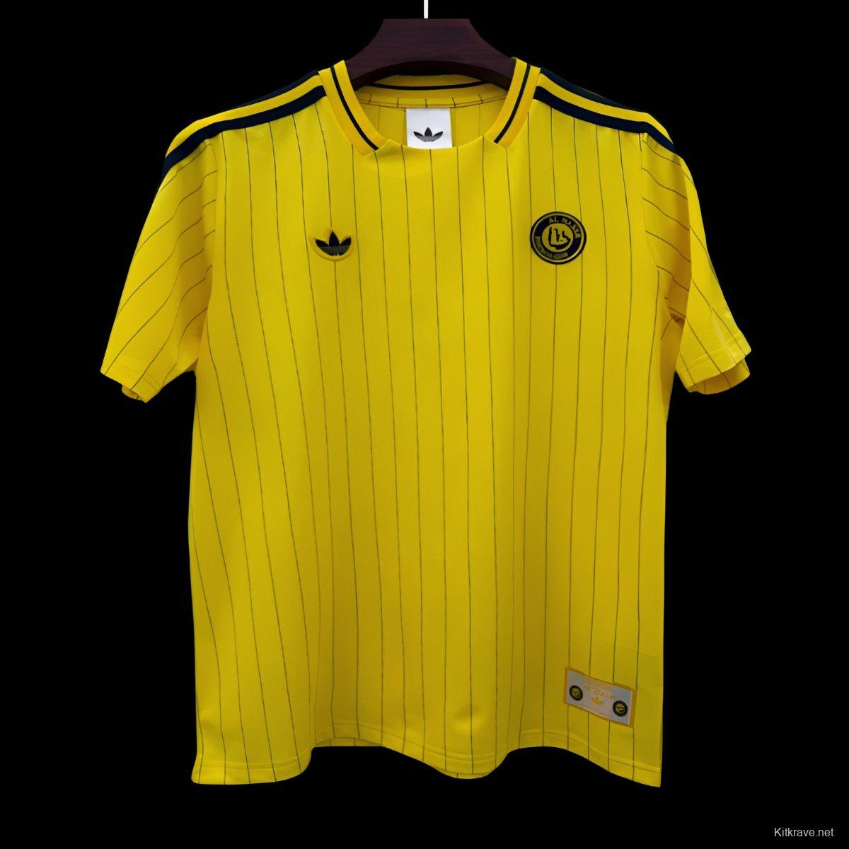 2026 Al Nassr Adidas Terrace Icons Yellow Jersey