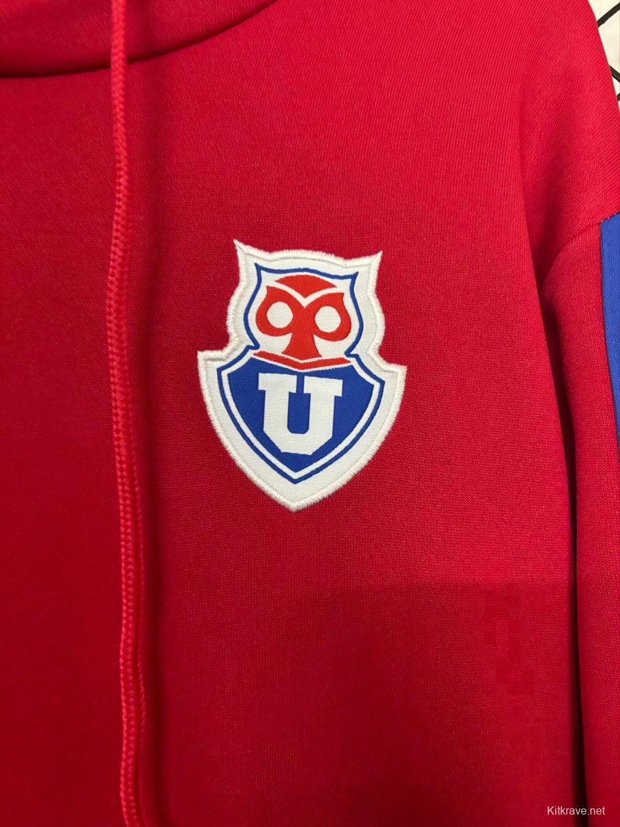 25/26 Club Universidad De Chile Red Hoodie