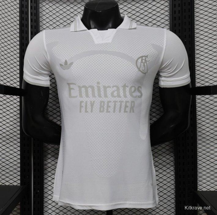 Player Version 26/27 Real Madrid All-White Tonal 125th Anniversary Jersey